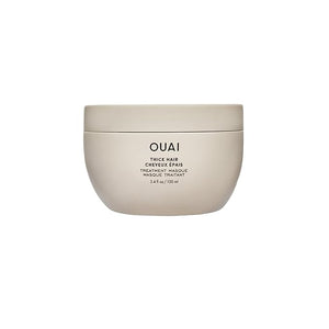 OUAI Thick Hair Mask - Treatment Masque with Almond Oil Olive Oil &amp Hydrolyzed Keratin to Restore Damaged Hair - Phthalate &amp Paraben Free Masque (3.4 Oz)