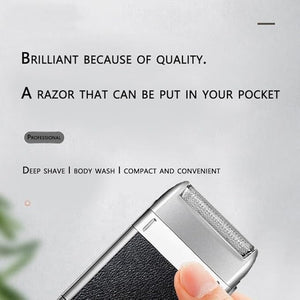 Men's Shaver Rechargeable 100-240V cord cordless powerful electric shaver for men facial beard electric razor bald head shaving machine (Color : With box)