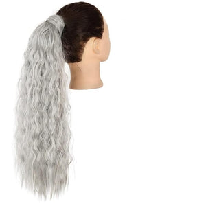 Hair Chignon Set Of 1 Synthetic Messy Bun Curly Wavy Wig Wraparound Ponytail Extensions Bun Hair Accessories for Women Hair Pieces For Women(Q19-1001A)