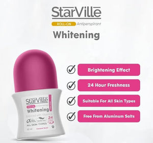 Starville Roll on Light Pink with Coconut Scent 60 ml