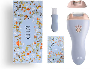 Professional Manicure Pedicure Cordless Electric Nail File Portable Foot File Callus Remover Removes Hard &amp Cracked Dead Skin Hand Foot Care Tool for Nail Grind Trim Polish(White)