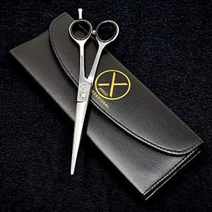 PRO Hair Cutting Sharp Barber Scissors 7.5 Light weight German Made Steel With Finger Rest