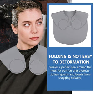 Hairdressing Silicone Shawl Barbershop Hair Cutting Collar Hair Dye Collar White Hair Dye Hair Beader Tool Barbershop Hairdressing Shawl Shoulder Pads Neck Guard