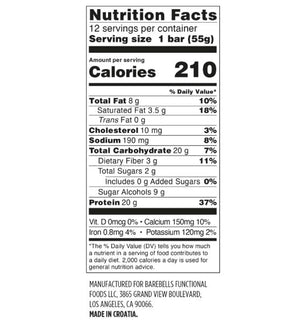 Barebels Peanut Butter Protein Bar 55g 4 Count