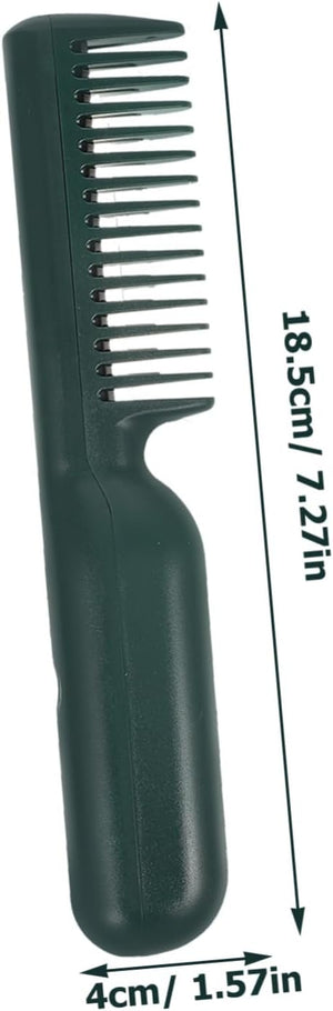 PartyKindom Hair Straightener Comb Portable Hair Straightener Electric Heating Brush Ceramic