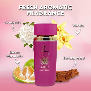 Must be Pink Bear and Sarah Candy Perfume Set for Women 3.4 fl oz Each 2 Pack Bubblegum Vanilla Floral Fragrance