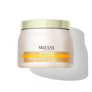 MIZANI True Textures Moroccan Clay Steam Mask - Deeply Conditions &amp Nourishes With Coconut Oil For Curly Hair