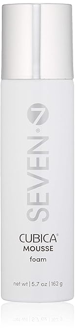 SEVEN Cubica Hair Mousse for Curly Hair, Wavy, Fine, Braids, Curls, Volumizing Silicone Free Mousse Foam for Frizz Control, Cruelty Free, Made in USA, 5.7 oz