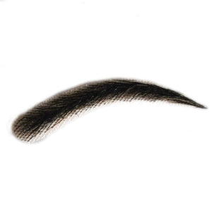 Artifical Eyebrow Extensions Natural Human Hair False Eyebrows (1B-natural black)