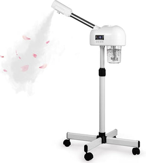 Professional Facial Steamer for Estheticians Hot Mist &amp Timer Function Vaporizador Facial Professional Steamer On Wheels for Home Use &amp Spa Salon Skin Cleasning