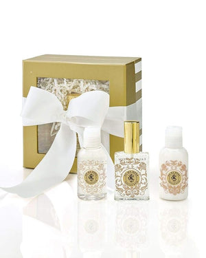 Shelley Kyle De Ma Mere Mini Gift Set Includes Travel Size Perfume Lotion And Shower Gel Packaged in Beautiful Cream and Gold Gift Box with Ribbon