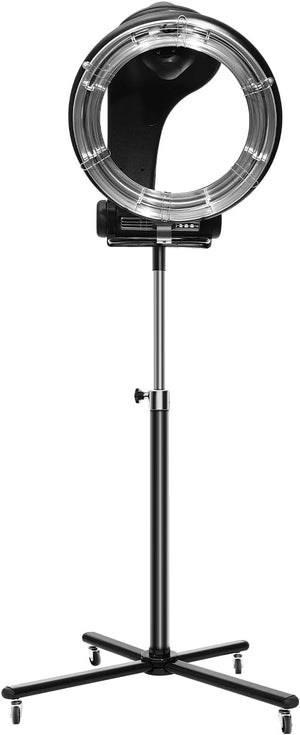 Orbiting Infrared Hair Dryer3 in 1 Free Standing Hair Dryer 110V 1200W 360 Degree Rotating Hair Steamer Adjustable Height with Rolling Base Professional Hair Processor Styling Machine for Salon