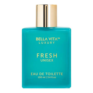 BellaVita Luxury Fresh Unisex Eau de Toilette (3.4 fl. oz.) | Long-Lasting Fragrances with Bergamot, Lavender, Ylang-Ylang &amp; Sweet Almond | Fresh Toilette with French citrusy Notes