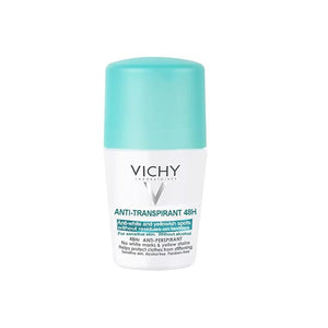 Anti-Transpirant 48H Roll-On Deodorant 4 Sensitive Skin. Anti-White &amp Yellowish Spots | Without Alcohol | Dry-Touch 50mL Deo