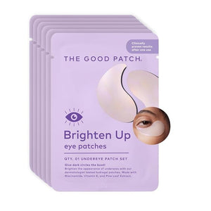 The Good Patch Brighten Up Hydrogel Under Eye Patches for Dark Circles and Puffy Eyes Made with Niacinamide Vitamin K Pine Leaf Extract Clinically Proven (6 Total Patch Sets)