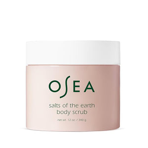 OSEA Salts of the Earth Body Scrub 12 oz - Pink Himalayan Salt Scrub - Gentle Body Exfoliation Skincare - Ideal Spa Gift for Pampering - Clean Beauty &amp Vegan Body Care