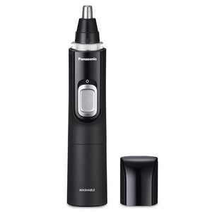 Panasonic Ear and Nose Hair Trimmer for Men with Vacuum Cleaning System Powerful Motor and Dual-Edge Blades for Smoother Cutting Wet/Dry ? ER-GN70-K (Black)
