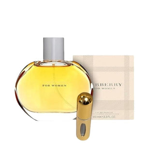 Bundle- Perfume for Women Burbery Classic Perfume 3.3 fl oz Eau de Parfum Spray with 5ml Mini Refillable Atomiser