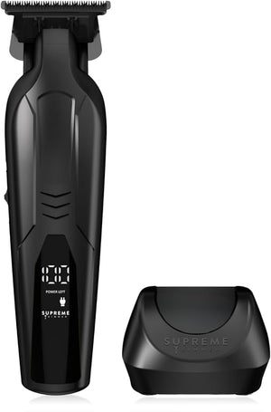 Supreme Trimmer Vader Lite ST3700 ? Cordless Barber Liner &amp Beard Trimmer with Zero-Gap DLC T-Blade 7000 RPM Motor 120-Min Runtime USB-C Fast Charge &amp Guide Guards for Hair &amp Body