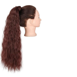 Hair Chignon Set Of 1 Synthetic Messy Bun Curly Wavy Wig Wraparound Ponytail Extensions Bun Hair Accessories for Women Hair Pieces For Women(Q19-33)