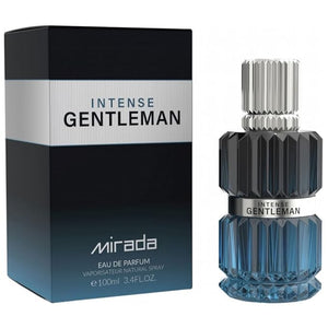 MIRADA Gentleman Intense Men's Eau de Parfum (EDP) 3.4 FL. Oz (100ml) Men¡¯s Perfume with Notes of Bergamot Lemon Ginger Lavender Mint Apple Juniper Cardamom Geranium Vanilla