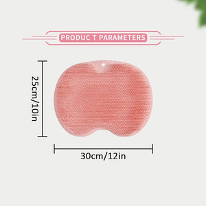 Silicone Shower Foot Scrubber Mat 2025 New Shower Foot Back Scrubber Massage Pad Back Cleaning Pad Upgrade Shower Foot Scrubber Mat with Non-Slip Suction Cups Back Bath (Green)