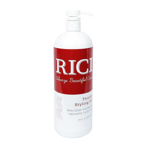 RICI Thirsty Styling Gel for Curly Hair | Naturally Formulated to Prevent Frizz for All Types of Curly Hair | Patented Formula Made in the USA (32 oz)