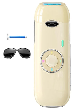 Laser Hair Removal for Women and Men - 5.2 cm©÷ Contact Nearly Painless Powerful Long-Lasting IPL Hair Removal at-home Effective in 14 Days with Ultra-fast Light Emission for Whole Body Use