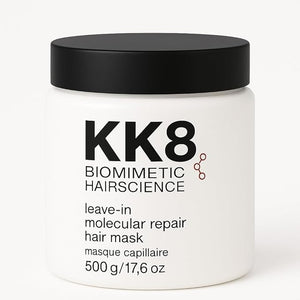 KK8 Biomimetic HairScience Leave-In Molecular Repair Hair Mask Professional Strength Treatment for Frizz Control and Breakage 500g/17.6 oz