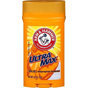 ARM &amp HAMMER ULTRAMAX Anti-Perspirant Deodorant Invisible Solid Unscented 2.60 oz (Pack of 8)