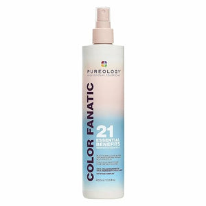 Pureology Color Fanatic Multi-Tasking Leave-In Spray 21 Benefits for All Hair Types Heat Protection Detangling &amp Frizz Control Infused with Coconut &amp Camellia Oils Color Safe Vegan
