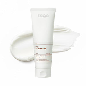 TAGA ATO Lotion 250ml | Vegan Hypoallergenic Moisturizer for Sensitive &amp Dry Skin | Lightweight Fast-Absorbing Body Lotion | Non-Sticky Daily Hydration for the Whole Family