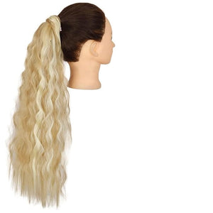 Hair Chignon Set Of 1 Synthetic Messy Bun Curly Wavy Wig Wraparound Ponytail Extensions Bun Hair Accessories for Women Hair Pieces For Women(Q19-18h613)