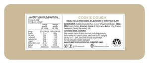 Fibre Boost Cold Pressed Cookie Dough flavoured Protein Bar