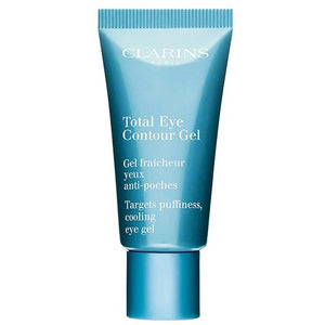 Clarins Total Eye Contour Gel | Cooling Eye Gel | Visibly Reduces Dark Circles and Puffiness | Refreshes Hydrates and Soothes | Blend Of Natural Ingredients | All Skin Types | 0.6 Ounces