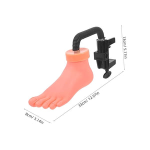 Mikinona Elasticity Foot Model for Manicure Foot Nail Practice Nail Art Training Tool Realistic Pedicure Mannequin
