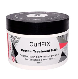 CurlFIX Protein Treatment Hair Mask, 100% Vegan, 11.8 fl oz. Enriched with Plant-Based Proteins and Essential Amino Acids, Deep Conditioner for Damaged or Dull Hair