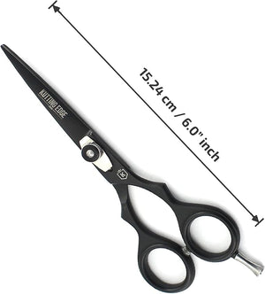 Kutting Edge - Hair Scissors Professional Hair Cutting Scissors Kit Thinning Shears - Hairdressing Set - Stainless Steel Barber Black 6.0¡±