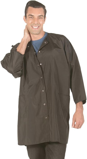 Ladybird Line 428 Unisex Groomer Snap Button Big Shirt. Hair Water and Bleach Resistant. Barber Apron &amp Hair Stylist Apron One Size