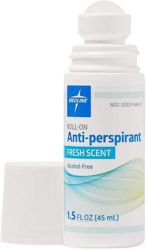 Medline MedSpa Roll-On Antiperspirant Quick Dry &amp Long Lasting 1.5 oz (Case of 96)