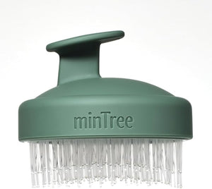 MINTREE Scalp Purify Massager/Scalp Scrubber with Flexible and Dense Bristles for Hair Growth Hair Shampoo Brush for Scalp Exfoliator Stimulating Scalp