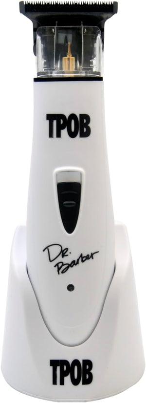 TPOB Ghost X Beard Trimmer Hair Clippers for Men Professional Hair Trimmer DLC Blade Trimmer Cordless Rechargeable Edgers Clippers Electric Beard Trimmer Shaver for Home use or Barber (Ghost X White)