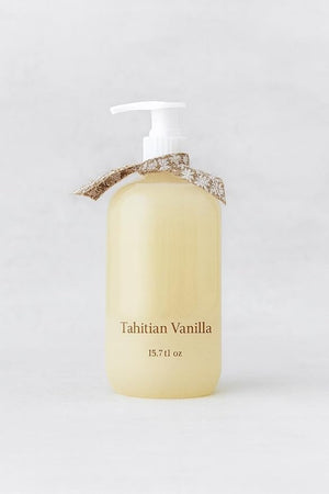Sand &amp Fog PREMIUM (Glass Bottle) Liquid Hand Soap/Scent: Tahitian Vanilla (Cleans and Nourishes Skin made with Aloe) 15.7oz PUMP