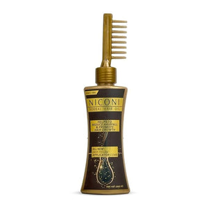 Ni.co.n.i Herbal Hair Oil With Applicator Comb 200ml Reduces Hair Fall and Promotes Growth For Men and Women