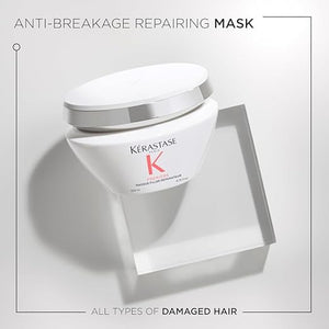 Kerastase Premiere Anti-Breakage Mask - For Breakage &amp Damaged Hair Repairs Bonds &amp Removes Calcium Build-Up With Glycine and Peptides 7x Smoother Hair 6.8 Fl Oz
