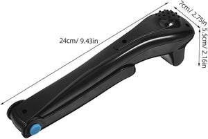 Electric Back Shaver for Men Rechargeable Long Handle Razor for Back Hair Removal Professional Grooming Tool in Black Color