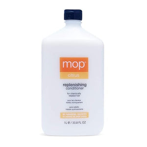 MOP Citrus Replenishing Conditioner For Chemically Treated Hair - Replenishes Restores &amp Hydrates Damaged Hair Adds Shine - Paraben &amp Sulfate Free
