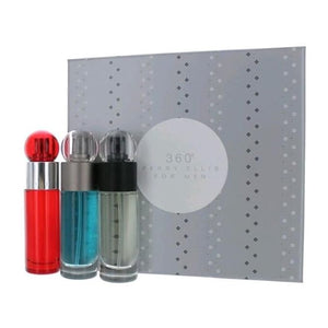 Perry Ellis 360 Eau de Toilette Spray Gift Set for Men 3 Count