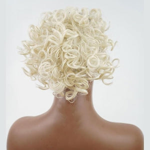 Hair Accessories Ladies Fashion Wig Fluffy Curly Hair Bun Short Curly Hair Comb Ball Head Ponytail Hair Extension Synthetic Hair Bun Hair Pieces For Women(12)