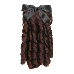 Hair Accessories Princess Curly Wig Ladies Fashion Cheongsam Wig Retro Styling Ponytail Hair Extension Curly Comb Curly Hair Bun Hair Pieces For Women(D)